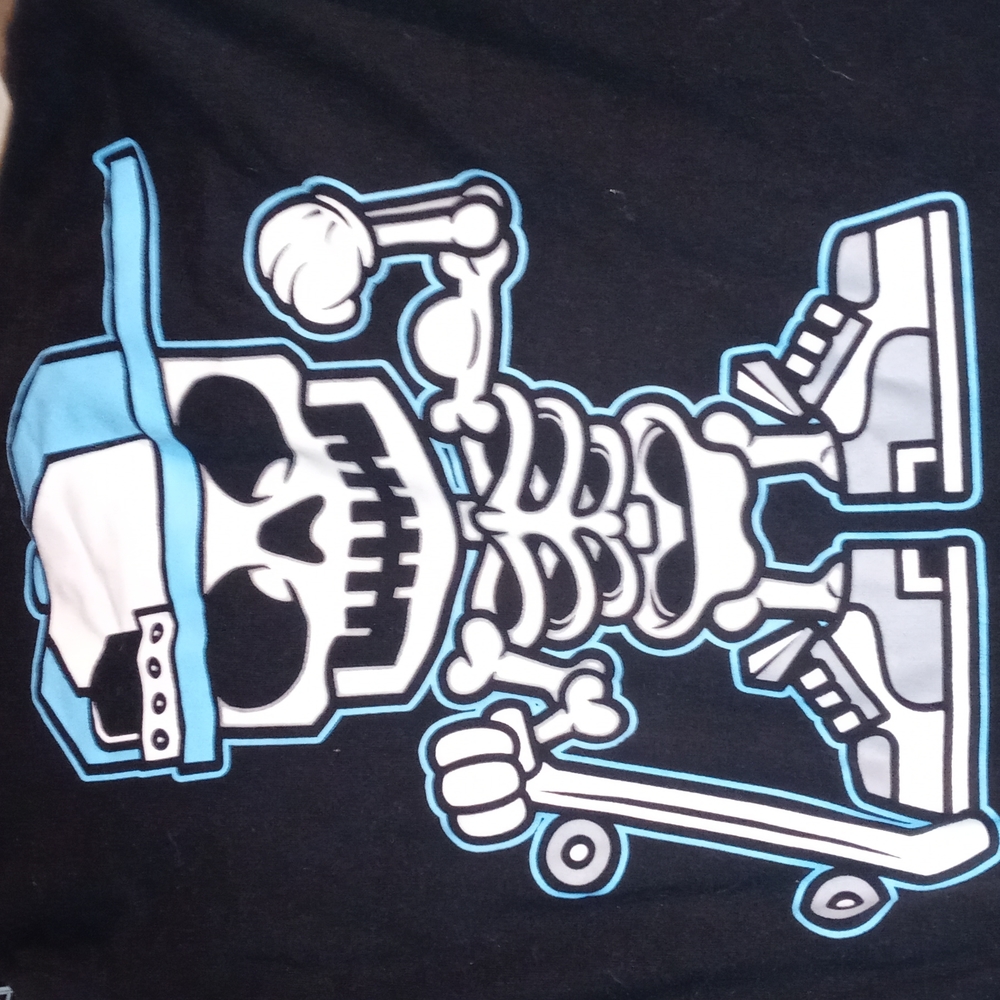 Kids Skateboard skeleton long sleeved